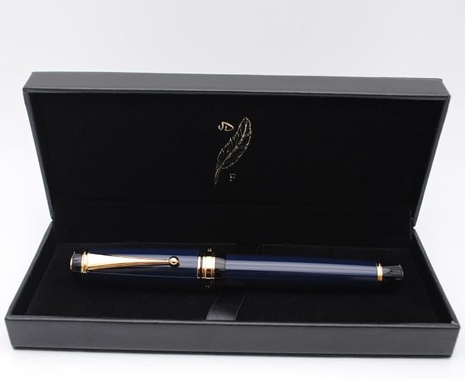 xixixiaozhu Metal Big Fountain Pen Set Medium Nib 0.7mm, Includes Ink Refill - Image 6