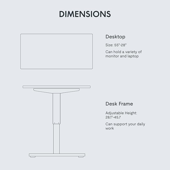 FLEXISPOT EN1 One-Piece Standing Desk - Image 5