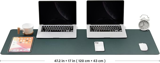 Large Desk Mat - 47.2"x 17" Non-Slip PU Desk Pad - Image 2