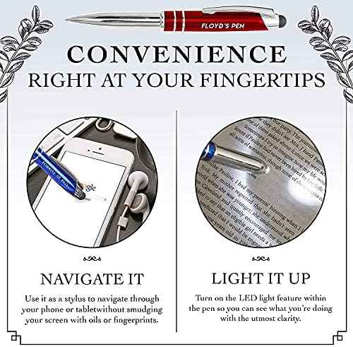 50 Personalized Pens, Flashlight, Stylus with Custom Text or Logo- Bulk Pack- for Marketing, Parties, and Events, Assorted
