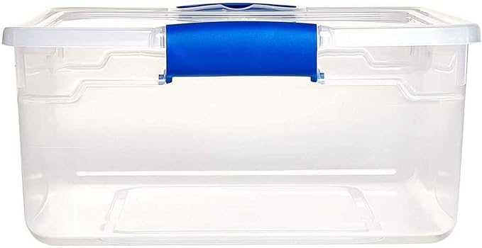 HOMZ 4-Pack 15.5 Quart Latching Lid, and Bathroom Organization - Image 9