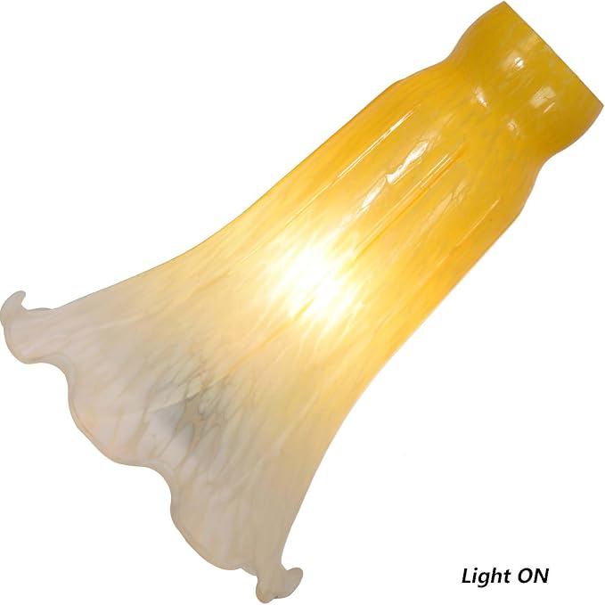 Bieye LS19 Lily Flower Blown Glass Lampshade - Image 2