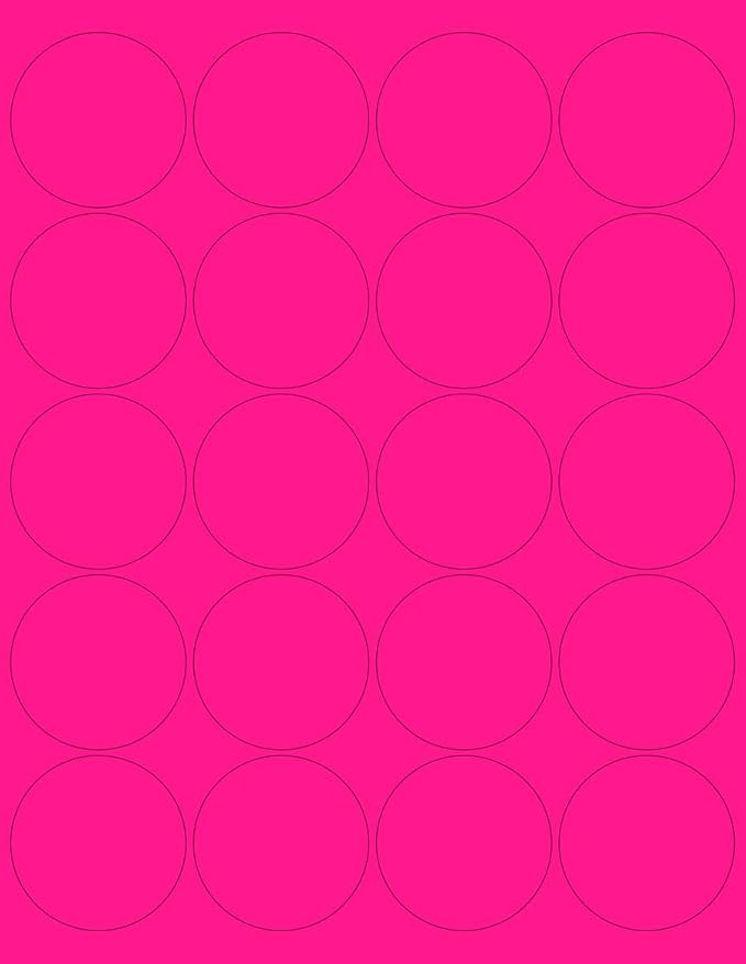 NextDayLabels - 8-1/2 x 11 Neon Color High Light Fluorescent Labels by NextDayLabels