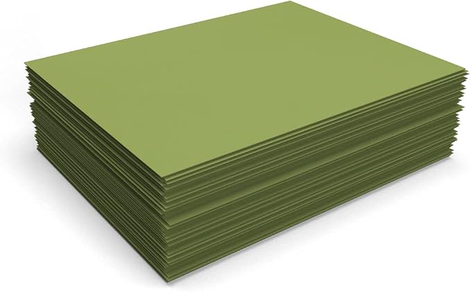 LUXPaper 8.5" x 11" Paper | Letter Size | Avocado Green | 70lb. Text | 250 Qty - Image 4