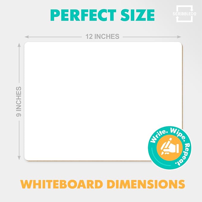 Scribbledo Small White Board Dry Erase Mini Whiteboard 9x12 Inch Small Dry - Image 3