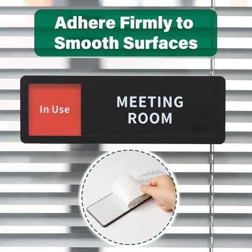 Bathroom Sign Slider In Use Available - Privacy Door Indicator for