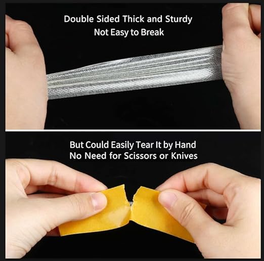 MILEQEE Double Sided Tape Heavy Duty, 1in x 33FT, Universal High Tack, Strong - Image 5