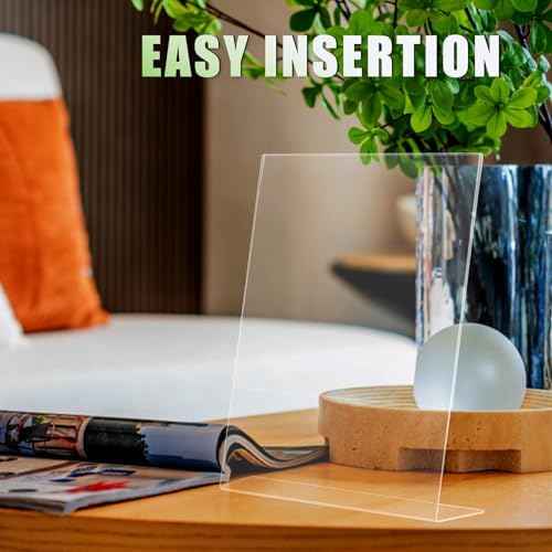 xydstay 3-Pack 8.5 x 11 Acrylic L-Shaped Sign Holders
