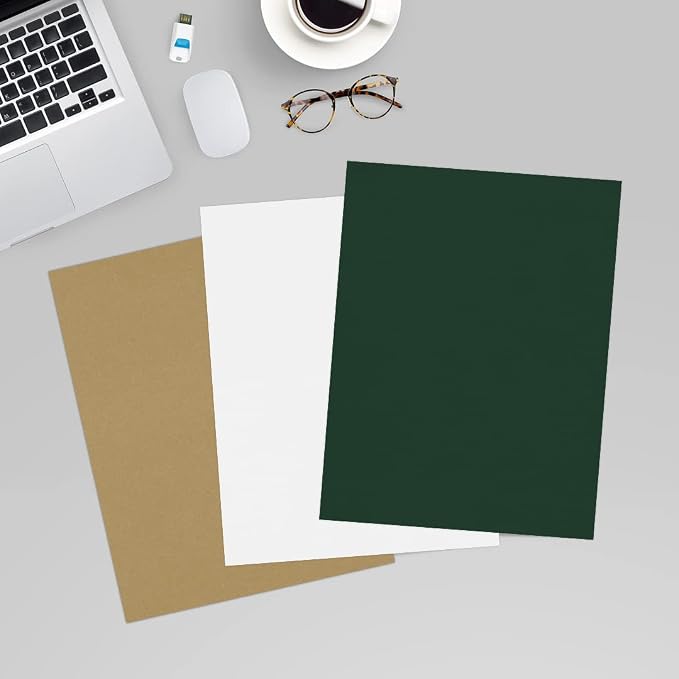 LUXPaper 8.5" x 11" Cardstock | Letter Size | Green Linen | 100lb. Cover | 1 - Image 6