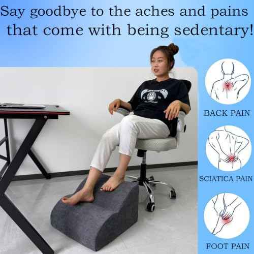 Foot Rest for Under Desk at Work.Multifunctional 3-Tier Foot Stool