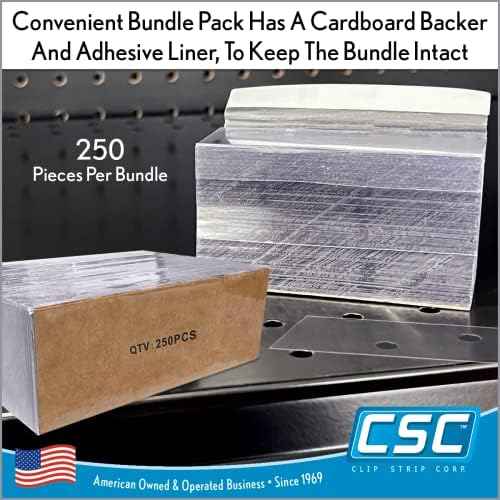 Price Data Channel Label Holder Chips, Clear Plastic Tags, 2.5" L x 1.25" H, 10 Mil Thick, Gondola Shelf Edge, Reusable, Made for Point of Purchase Shelf Molding by Clip Strip Corp.