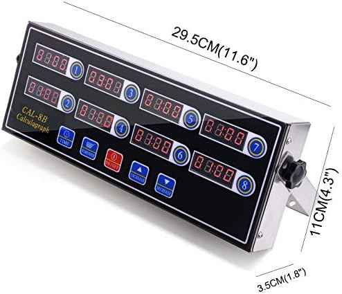 Commercial 8 Channel Kitchen Timer Digital Restaurant Timers Professional Loud Alarm Cooking Reminder