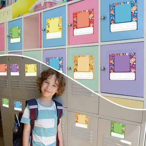 36 Pcs 4.49x4.72 Inch Kids Photo Nameplates for Desk Kids Name Labels