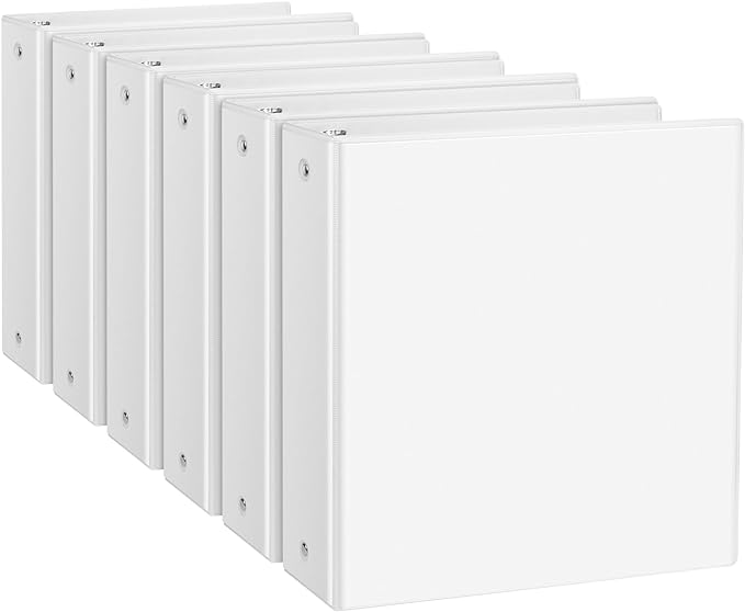 CIXILDTS 2" 3 Ring Binder, Standard 2-inch Round Ring Binder Fit Letter Size by CIXILDTSOffice