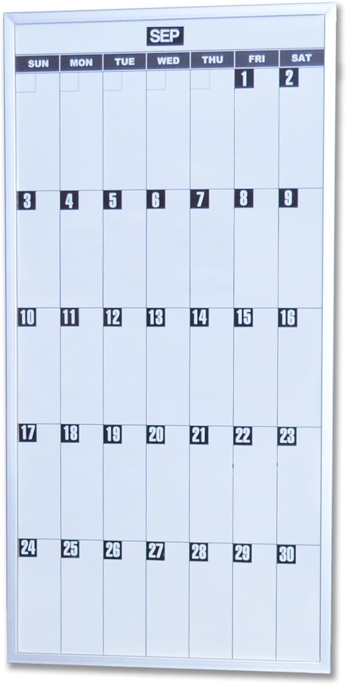 Ultimate Office Magnetic Dy-Erase Whiteboard Modular Monthly Planning Calendar by UltimateOffice