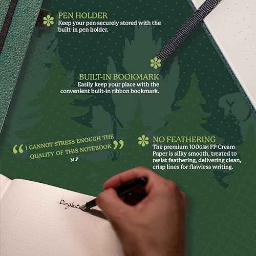 Dingbats* - Wildlife Dotted Extra Large A4 Notebook - PU Leather