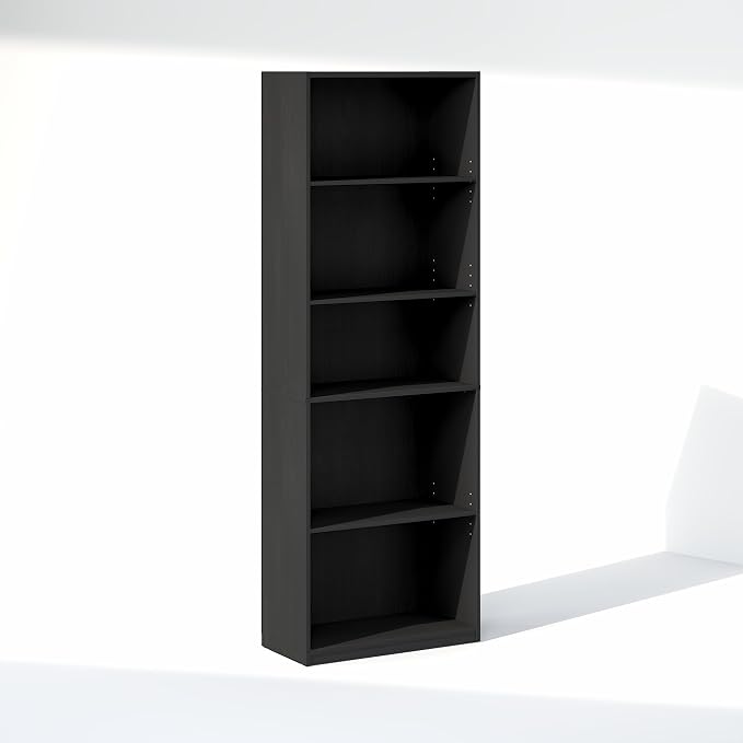 Furinno GEHRY DVD Shelf, 5-Tier CD Rack, Media Shelf - Image 5