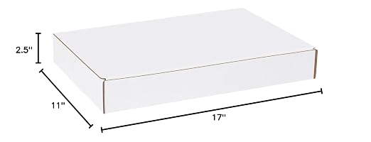 BOX USA Moving Boxes Large 17"L x 11"W x 2.5"H 25-Pack, Cardboard Box - Image 3