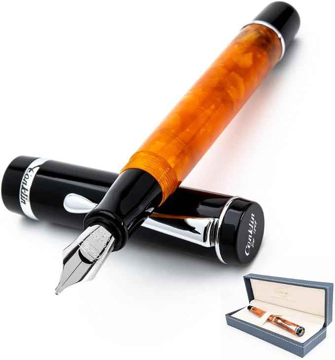 Conklin Duragraph Fountain Pen Orange Nights