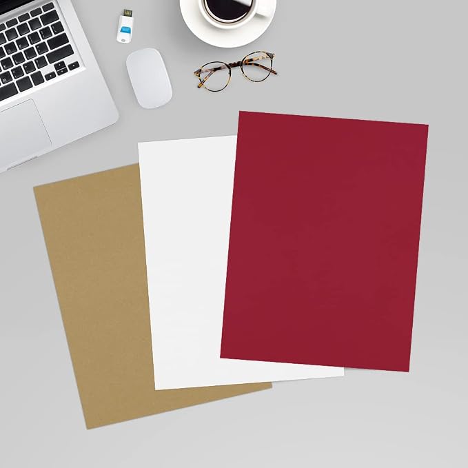 LUXPaper 8.5" x 11" Paper | Letter Size | Garnet Red | 80lb. Text | 500 Qty - Image 6