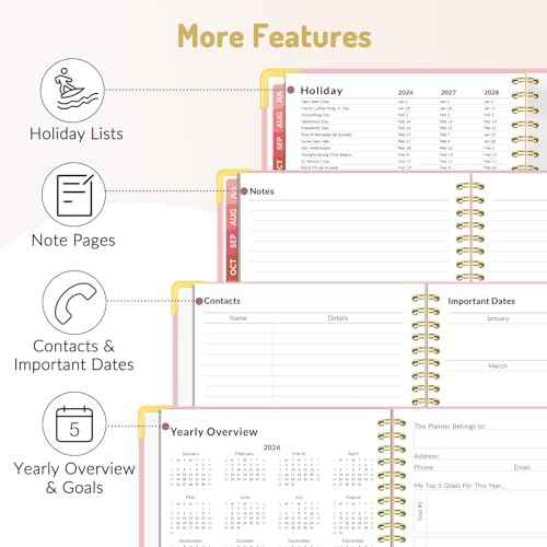 Forvencer Academic Planner 2026-2027, Calendar Jul 2026-Jun 2027, 8.5"x11"