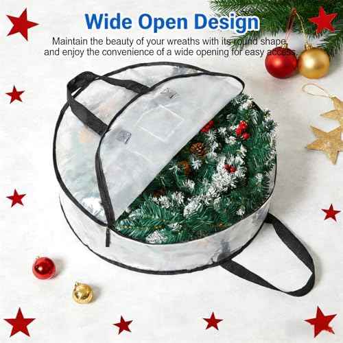 2 Pack Wreath Storage Bag, Summer, Christmas Decoration Garland