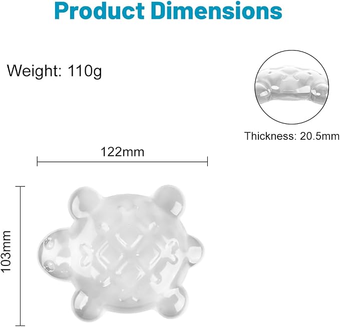 Lucocia Silicone Gel Mouse Wrist Rest, Cute Turtle Shape Ergonomic Elbow Mouse - Image 6