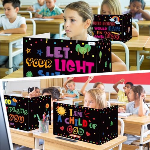 Cinrobiye 24 Pcs Christian Privacy Folders Standard for Students
