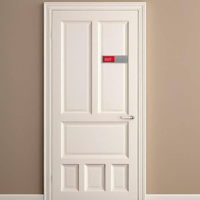 Mipcase 2pcs Office Door Status Signs Sliding Indicators - Image 4