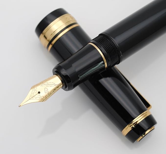 xixixiaozhu Metal Big Fountain Pen, Medium Nib 0.7mm, Includes Ink Converter & - Image 3