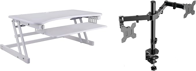 Rocelco 37.5" Height Adjustable Standing Desk Converter by Rocelco