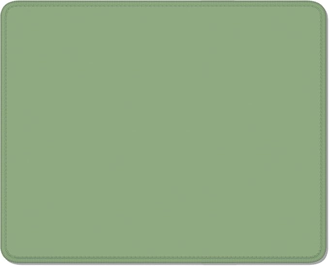 Auhoahsil Green Mouse Pad, 12 x 10 Inch Square Mousepad, 3mm Thick Rubber Mouse by Auhoahsil