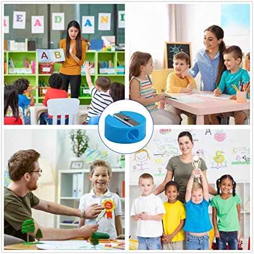 150 Mini Handheld Pencil Sharpeners in Bulk, Portable Colored Manual Sharpeners for Kids & Adults, Teacher Supplies for Classroom & School