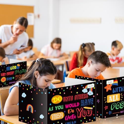 Cinrobiye 24 Pcs Christian Privacy Folders Standard for Students