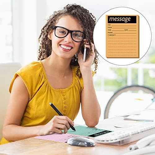 Geyee 9 Pcs Phone Message Pads for Office Super Sticky Notes 4 x 5 Inch