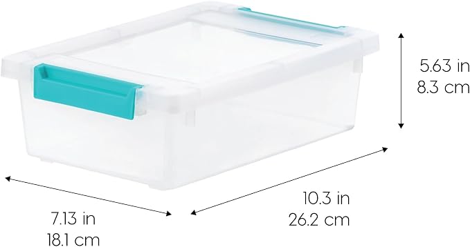 IRIS USA 2 Qt. Plastic Storage Bins Containers - Image 2