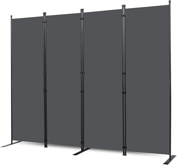 CHOSENM Wall Divider, 4 Panel Room dividers and Folding Privacy Screens by CHOSENM