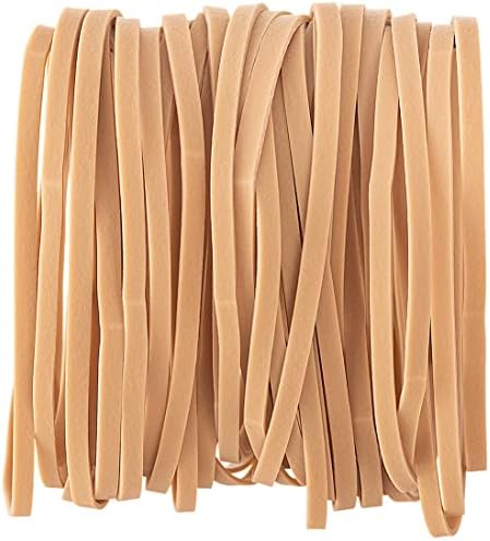 BILINNY Rubber Bands Size 33, Bulk Pack of 10lb,Tan Rubber Bands, 3.5"x1/8"