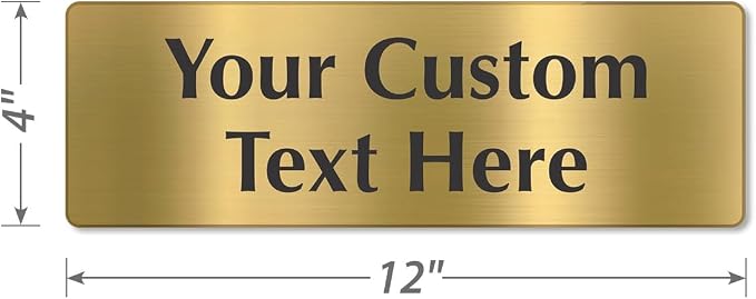 SmartSign Custom Brass Sign - Image 5