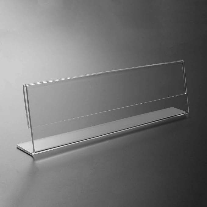 NIUBEE 12 Pack Acrylic 2x8 Name Plates - Image 4