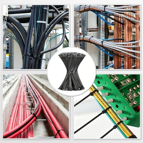12 Inch Black Zip Ties, Heavy Duty Self Locking Wire Ties,1000PCS Plastic Cable Ties Straps for Cable Management, Fencing, Electrical,Christmas,Weding Fastening,Indoor and Outdoor Use