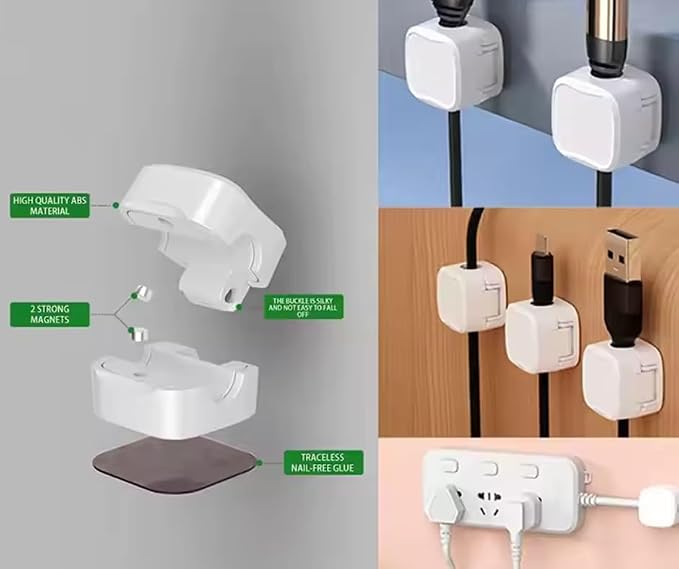 12-Pack Cord Organizer Cable Clips - Image 5