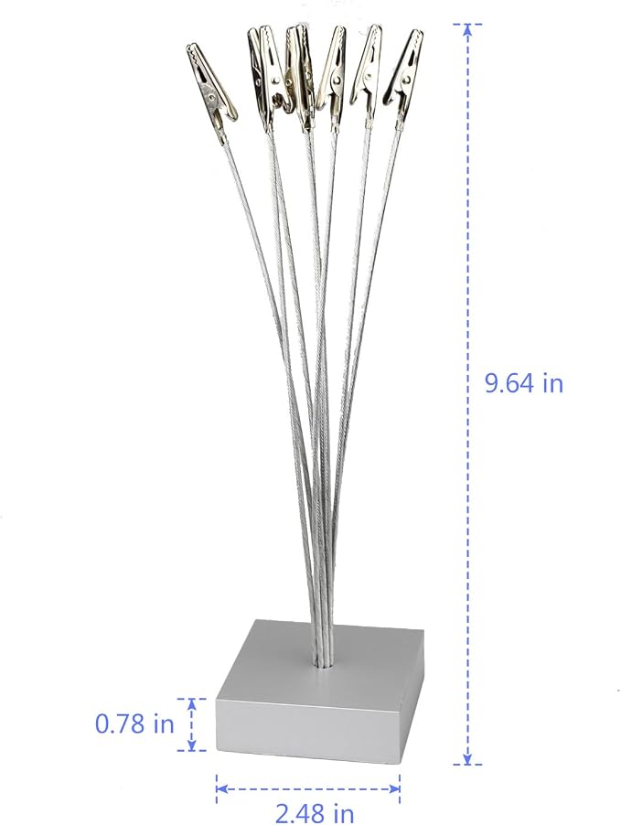 Cube Base 8-Branch Tree Style Memo/Card/Paper/Photo Holder Table Number Holder - Image 2