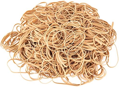 BILINNY Rubber Bands Size 33, Bulk Pack of 10lb,Tan Rubber Bands, 3.5"x1/8"