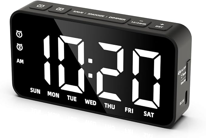 Small Digital Alarm Clocks by Unknown