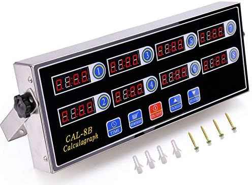 Commercial 8 Channel Kitchen Timer Digital Restaurant Timers Professional Loud Alarm Cooking Reminder