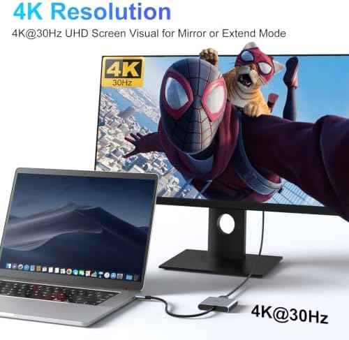 USB C to HDMI Adapter,USB-C Adapter Hub Multiport Digital AV Converter