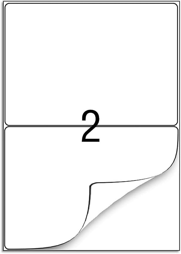 BESTEASY Round Corner Half Sheet Self Adhesive Shipping Labels - Image 3
