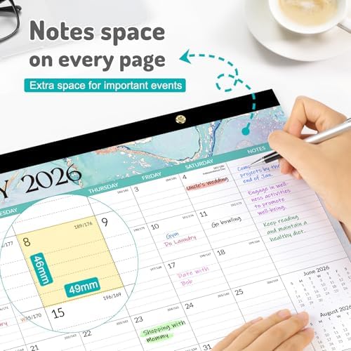 Forvencer Desk Calendar 2026-2027, 21 Months Calendar Apr 2026 to Dec 2027