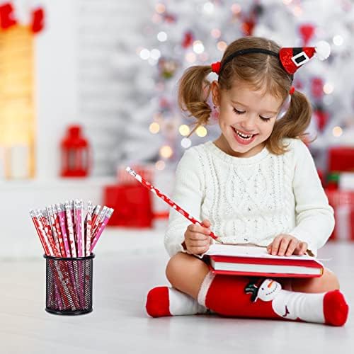 72 PCS Valentines Pencils Bulk Holiday Pencil with Top Erasers Wood Pencils for Classroom, 4 Style(72)